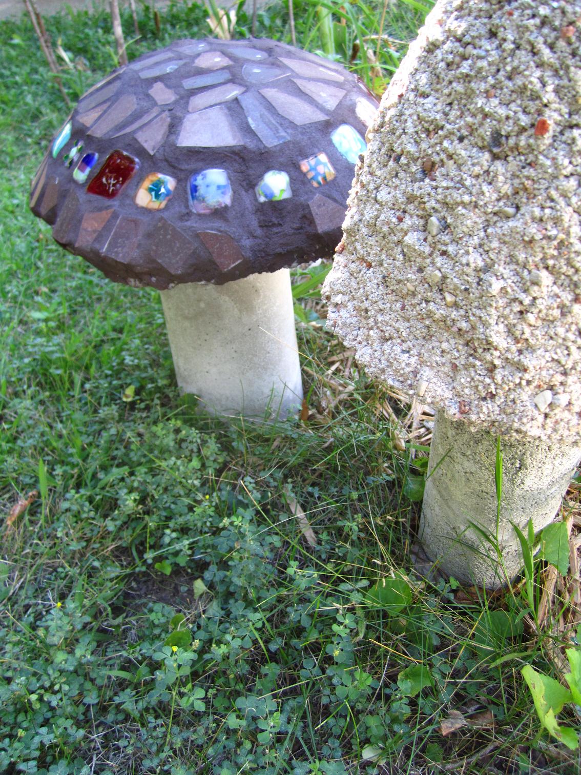 Winter's Edge: Cement Mushroom